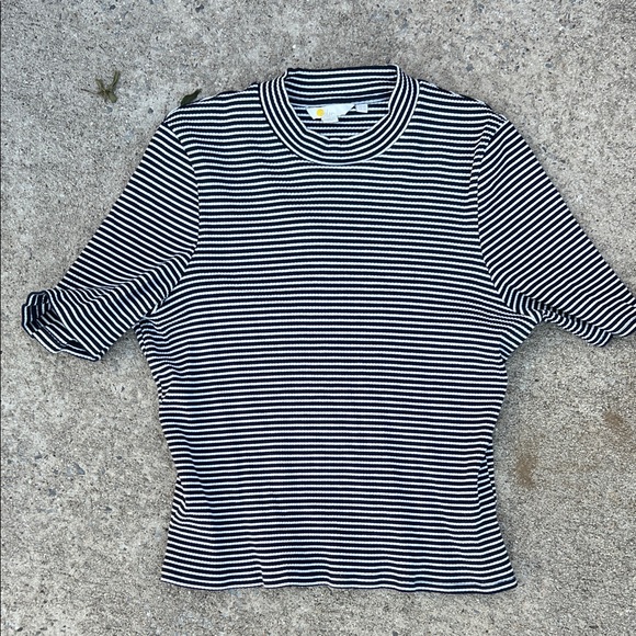 Boden Navy and White Striped Top - Picture 3 of 5